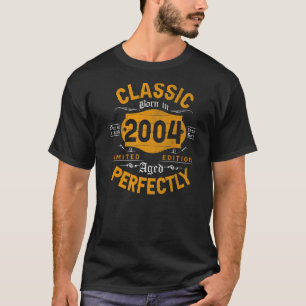 Vintages Jahr 2004 Geboren 2004 19. Geburtstag 19. T-Shirt