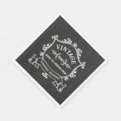 Vintages Jahr bis zum perfekten Geburtsjahr Serviette (Ecke)