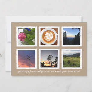 Vintages Jahr der FotoCollage Feiertagskarte