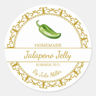 Vintages Jalapeno-Jelly-Label Runder Aufkleber
