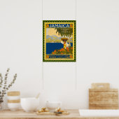 Vintages Jamaica-Reiseplakat Poster (Küche)