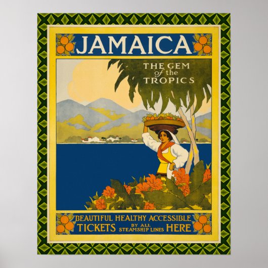 Vintages Jamaica-Reiseplakat Poster (Vorne)