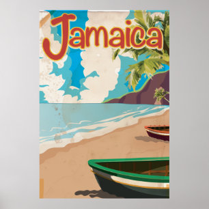 Vintages jamaikanisches Urlaubsposter Poster