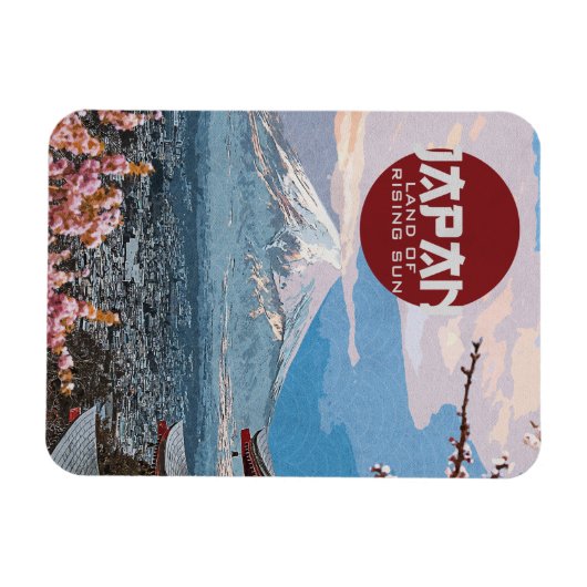 Vintages Japan Fuji Reise Magnet (Horizontal)