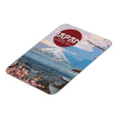 Vintages Japan Fuji Reise Magnet (Linke Seite)