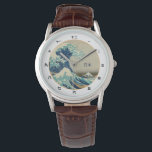 Vintages Japan, große Welle vor Kanagawa Kanji Kun Armbanduhr<br><div class="desc">WATCH(日 本/Japan): Designer beobachten japanische berühmte japanische Kunst aus der Antike - "Great Wave off Kanagawa", eine der malerischsten Repräsentationen Japans. Aus der Geschichte: "Katsushika Hokusai The Great Wave Off Kanagawa (1830) The Great Wave off Kanagawa, auch bekannt als The Great Wave oder einfach The Wave, ist ein ukiyo-e-Druck des...</div>