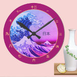 Vintages Japan, große Welle vor Kanagawa Kanji Uhr<br><div class="desc">WALL CLOCK (日 本/Japan): Designer schauen sich japanische berühmte japanische Kunst aus der Antike an - "Great Wave off Kanagawa", eine der malerischsten Repräsentationen Japans. Aus der Geschichte: "Katsushika Hokusai The Great Wave Off Kanagawa (1830) The Great Wave off Kanagawa, auch bekannt als The Great Wave oder einfach The Wave,...</div>