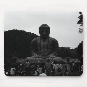 Vintages Japan Kamakura Buddha Touristen Mousepad