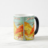 Vintages Japan: Klassische Asien-Reise Verwandlungstasse (VorderseiteRechts)