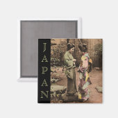 Vintages Japan Magnet (Vorderseite/Rückseite)