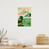 Vintages Japan Mount Fuji Reisen Poster (Küche)