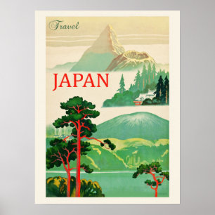 Vintages Japan Mount Fuji Reisen Poster