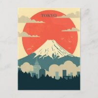 Vintages Japan tokyo Travel Aquarell Asien