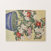 Vintages Japanisch Blooming Azalea Bonsai Kunst Puzzle (Horizontal)