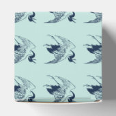 Vintages Japanisch Zeichn eines Krans, blau Geschenkschachtel (Oben)