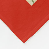 Vintages Japanisch zeichnend, Kardinal auf Zweig Fleecedecke (Ecke)