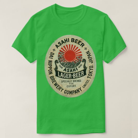 Vintages japanisches Bier T-Shirt (Design vorne)