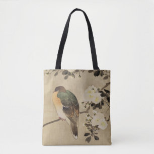Vintages japanisches Bird Brush Painting Tasche