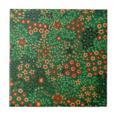 Vintages, japanisches Blumenmuster Fliese (Vorderseite)