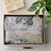 Vintages japanisches Damen-Seidenpapier Seidenpapier (Geschenk)