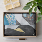 Vintages japanisches Dekoupage Tissue Paper Seidenpapier (Geschenk)