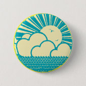 Vintages japanisches Design Button (Vorderseite)