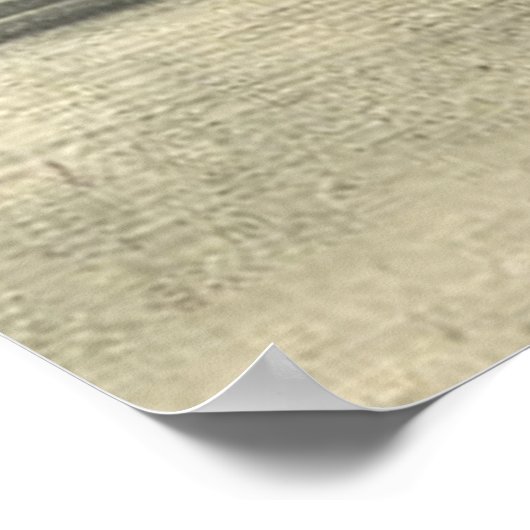 Vintages japanisches Girl Bowing Dogeza Poster (Ecke)