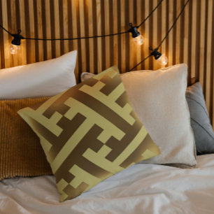 Vintages japanisches goldenes Muster Kissen