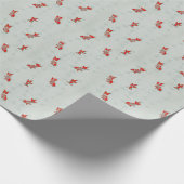 Vintages japanisches Goldfisch-Wiederholmuster Geschenkpapier (Ecke)