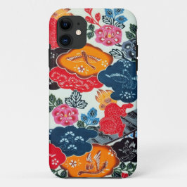 Vintages japanisches Kimono-Gewebe (Bingata) Case-Mate iPhone Hülle