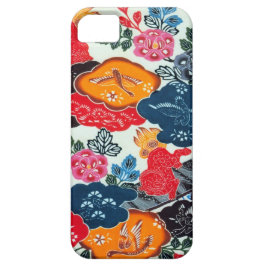 Vintages japanisches Kimono-Gewebe (Bingata) Case-Mate iPhone Hülle