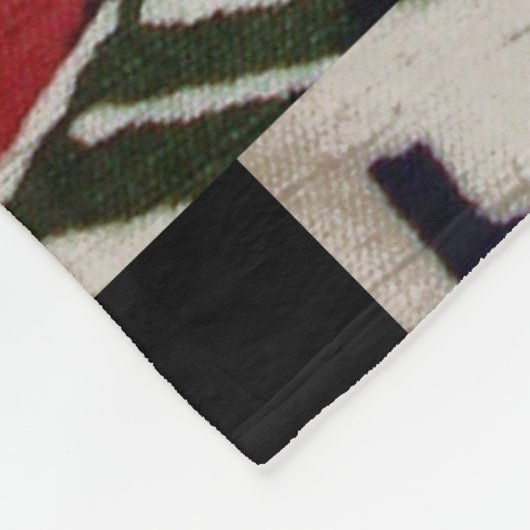 Vintages japanisches Kimono-Gewebe (Bingata) Fleecedecke (Ecke)