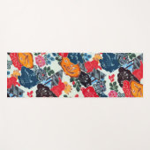 Vintages japanisches Kimono-Gewebe (Bingata) Yogamatte (Vorderseite (Horizontal))