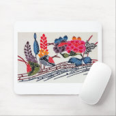Vintages japanisches KIMONO-Muster Mousepad (Mit Mouse)