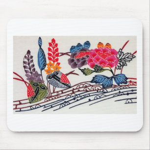 Vintages japanisches KIMONO-Muster Mousepad