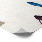 Vintages japanisches KIMONO-Muster Poster (Ecke)