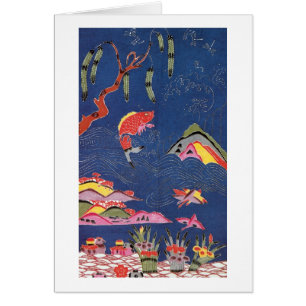 Vintages japanisches Kimono Textile (Bingata)