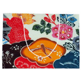 Vintages japanisches Kimono Textile (Bingata) Große Geschenktüte (Rückseite)