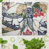 Vintages japanisches Kimono Textile (Bingata) Handtuch (Gefaltet)