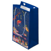 Vintages japanisches Kimono Textile (Bingata) Kleine Geschenktüte (Vorderseite Schrägansicht)