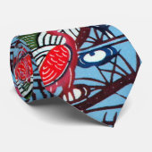 Vintages japanisches Kimono Textile (Bingata) Krawatte (Gerollt)