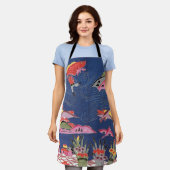 Vintages japanisches Kimono Textile (Bingata) Schürze (Getragen)