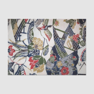 Vintages japanisches Kimono Textile (Bingata) Seidenpapier