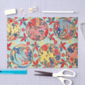 Vintages japanisches Kimono Textile (Bingata) Seidenpapier (Handwerk)