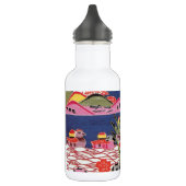 Vintages japanisches Kimono Textile (Bingata) Trinkflasche (Links)