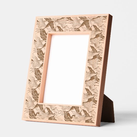 Vintages japanisches Kranmuster Geätzte Rahmen (Links)