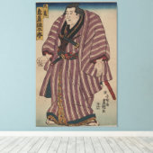 Vintages japanisches Kunstbild - Sumo Wrestler Leinwanddruck (Insitu (Holzboden))