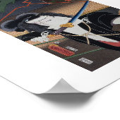 Vintages japanisches Kunstposter Poster (Ecke)