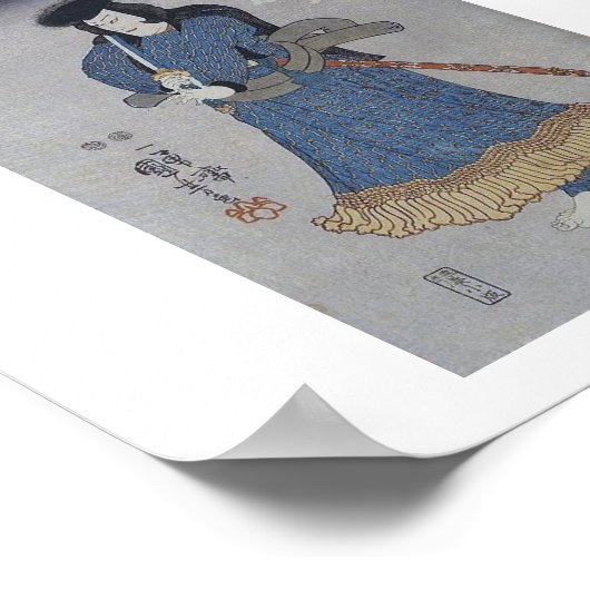 Vintages japanisches Kunstposter Poster (Ecke)