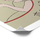 Vintages japanisches Matchbox-Cover (Drink) Poster (Ecke)